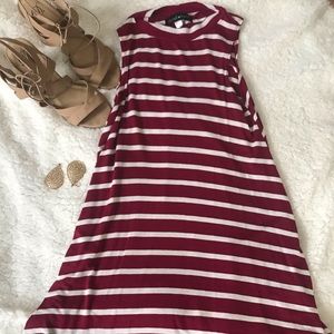 Derek Heart Striped Dress Womens Size S